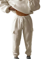 KOTTY Womens Co-Ords Solid Sweatshirt With Sweatpant