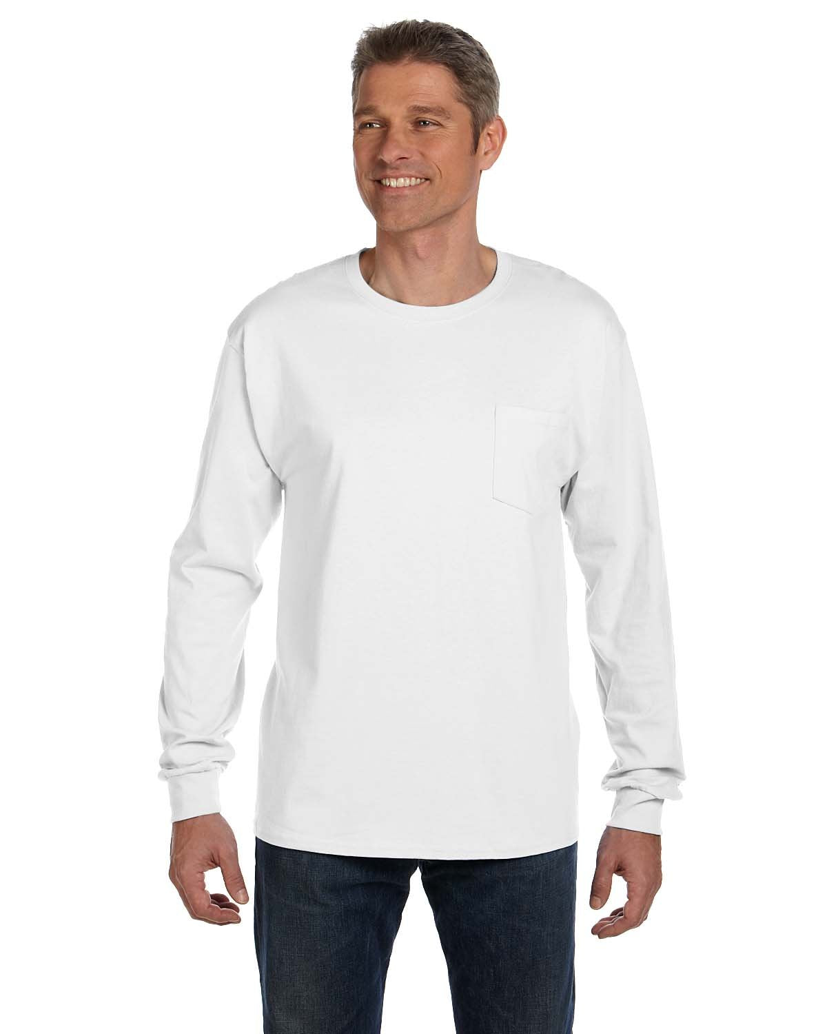 Unisex 61 oz Tagless Long-Sleeve T-Shirt - ASH - S(D0102H7K3F8)
