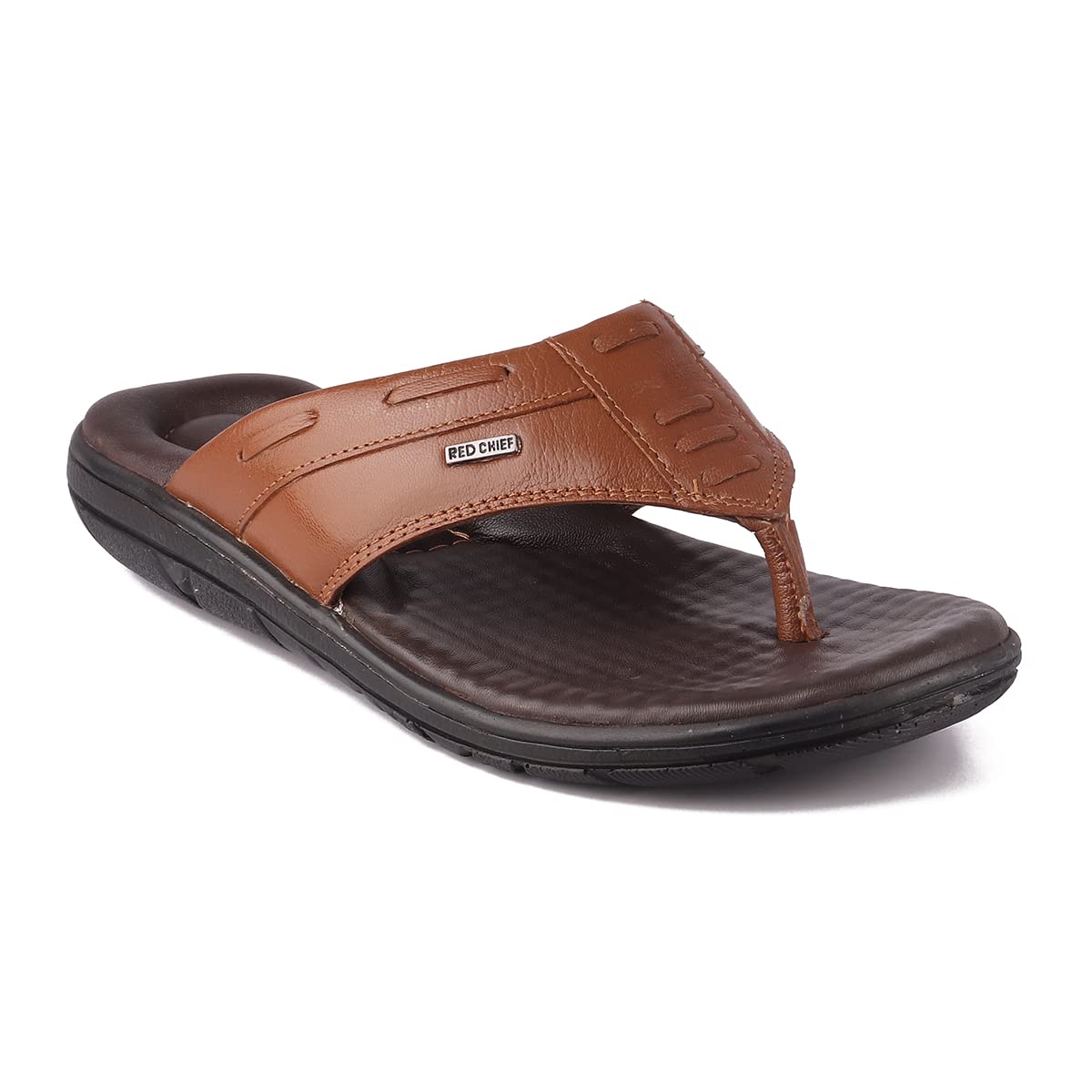 Red Chief Genuine Leather Formal SlipOn Slipper for Men | Tan | RC4034 9