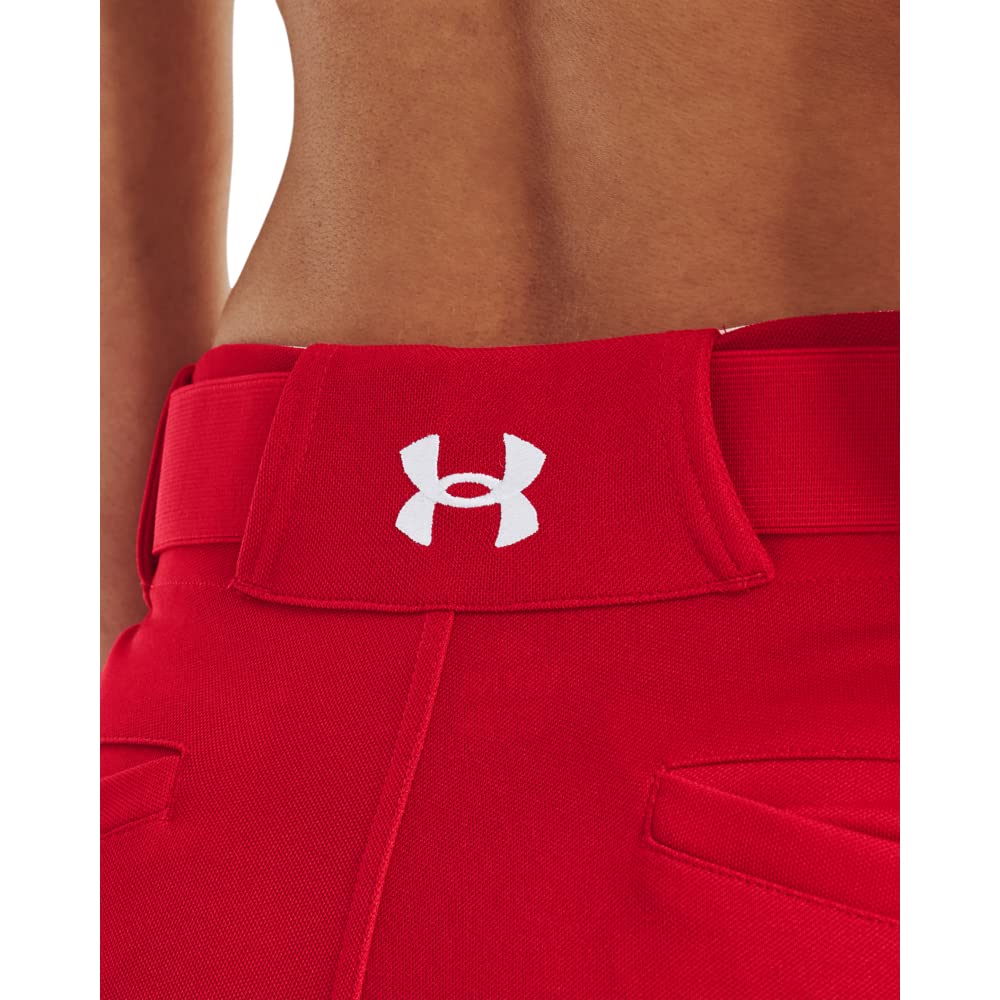 Under Armour Womens Utility Softball Pants 22, (600) Red / / White, X-Small