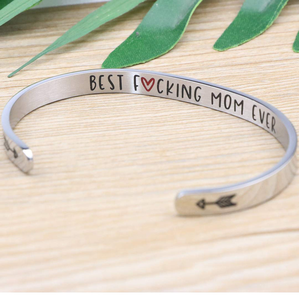Mother Daughter Bracelet for Mom Mothers Day Christmas Birthday Thanksgiving Day Gifts Cuff Inspirational Motivational Encourage