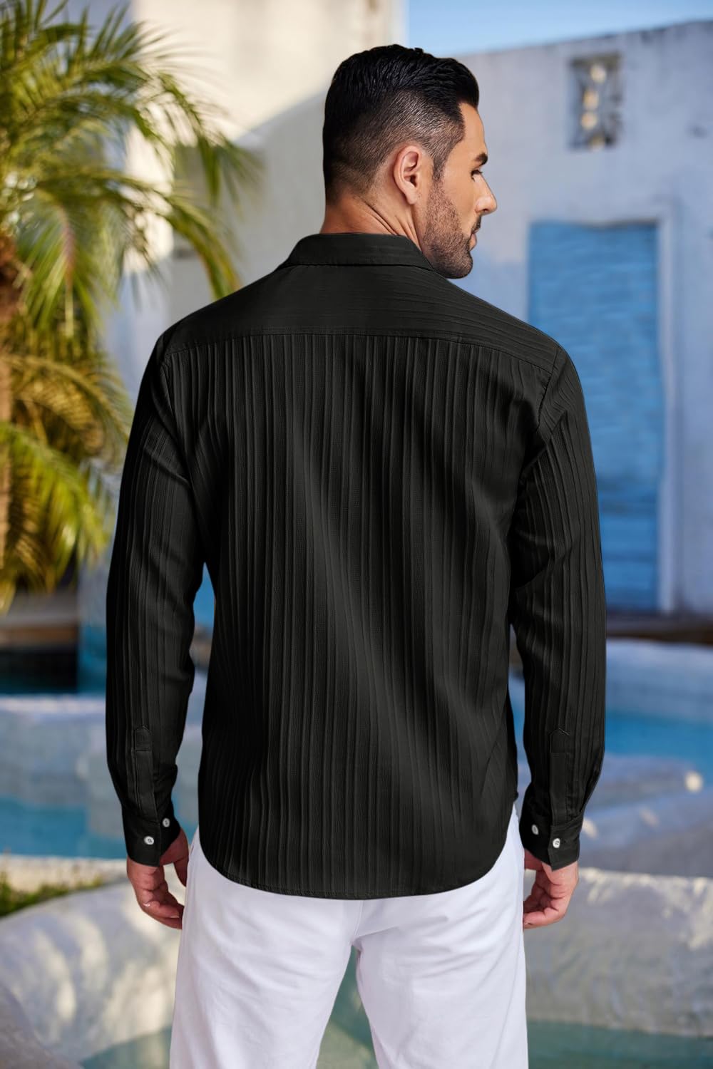ROYALSCOUT Combo of 2 Textured Shirts for Men | Long Sleeves Perfect for Smart Workwear, Relaxed Outings, or Formal Occasions
