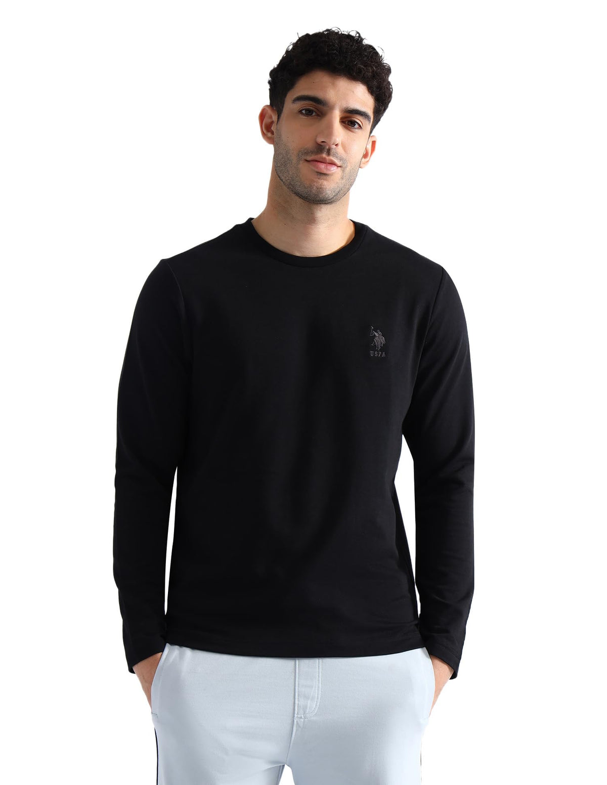 U.S. Polo Assn. Mens Regular Fit Pure Cotton TShirt (Black Xxl) 2