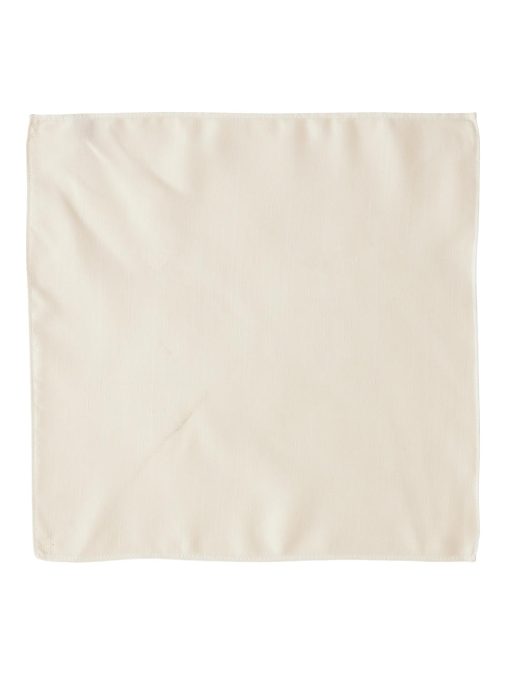 Manyavar MenS Satin Solid Pocket Square (White)