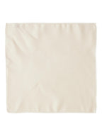 Manyavar MenS Satin Solid Pocket Square (White)