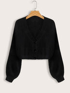 Kotty WomenS Sweater For Winters Woolen Full Sleeve V Neck(Black,M)