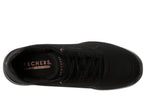 Skechers Women's Million Elevated Air Sneaker, Black, 7