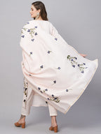 ANNI DESIGNER Womens Cotton Blend Straight Printed Kurta with Pant & Dupatta (Brush-Peach-TNW_S_Peach_Small)