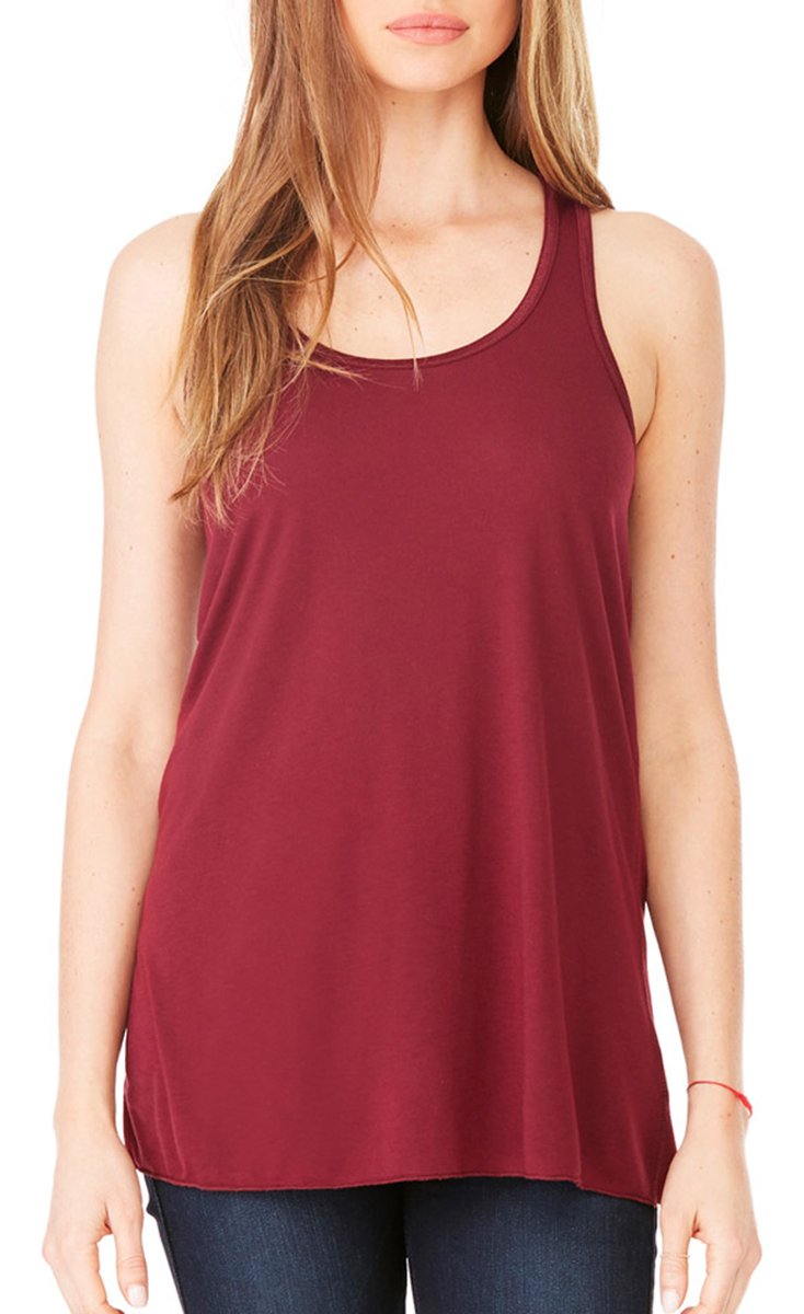 Ladies Flowy Racerback Tank - ATHLETIc HEATHER - S(D0102H7K7gT)