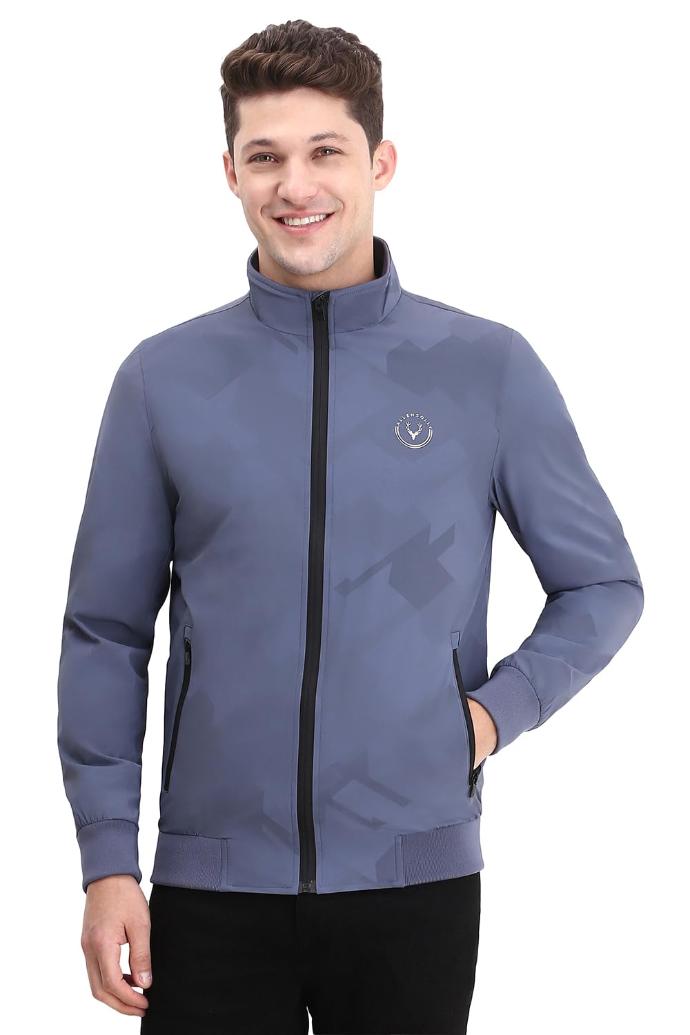 Allen Solly Men Regular Fit Printed Casual Full Sleeve Jacket