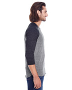 Unisex Triblend 34-Sleeve Raglan - cRM cRD BLK TRB - 3XL(D0102H7KcWP)