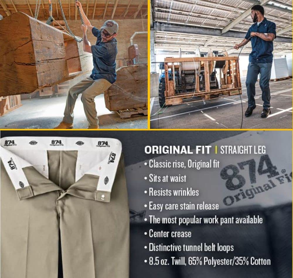 Dickies Men's Original 874 Work Pants, Dark Brown