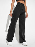 KOTTY Womens High Rise Cotton Lycra Solid Jeans