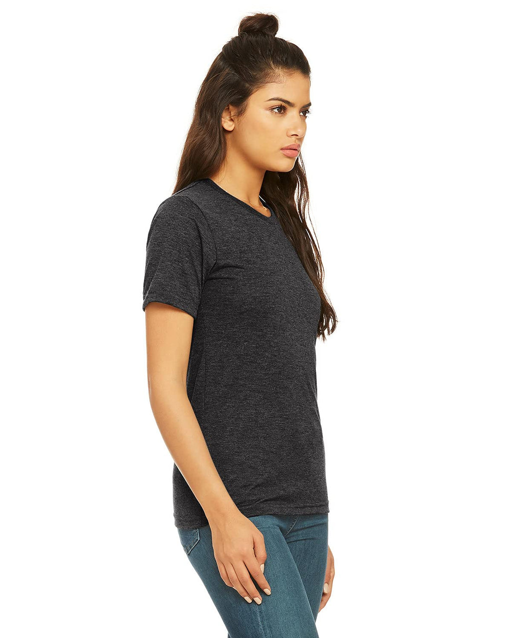 Unisex Viscose Fashion T-Shirt - BLAcK - XS(D0102H7WD2J)