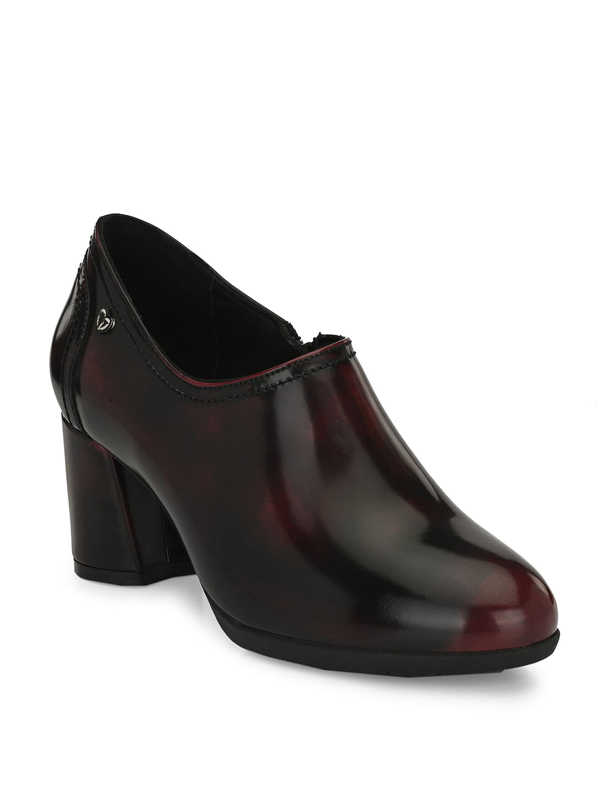 Delize Womens Brown/Cherry mid Heel Shoes (Cherry, Numeric_3) 3