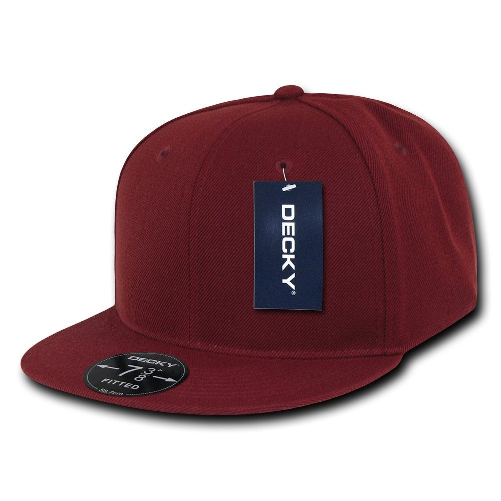 DECKY Retro Fitted Cap, Cardinal, 7 3/4