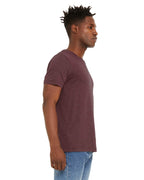 Unisex Sueded T-Shirt - HEATHER RED - XS(D0102H7KP6P)