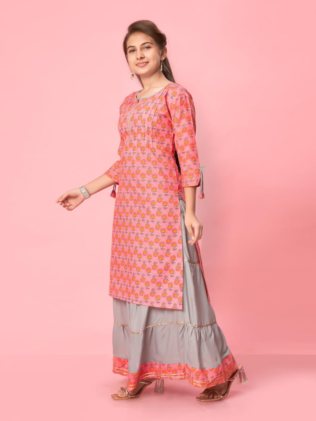 Aarika Girls Kurti Skirt Set