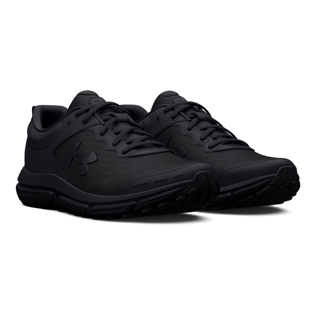 Under Armour Men's Charged Assert 10, (004) Black/Black/Black, 10, US