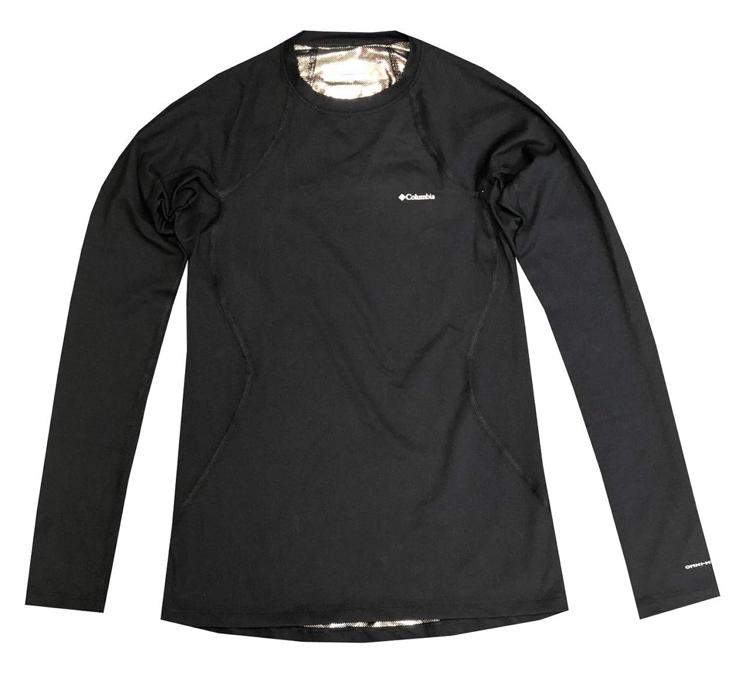 Columbia Womens Midnight Omni-Heat Long Sleeve T-Shirt Baselayer Blouse (XL, Black)