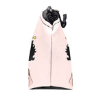 BDAWQUG Cosmetic Bag for Black Women African Queen Art Printing Fashion Makeup Bags 2 Pack Roomy Black Toiletry Pouch Travel Acc