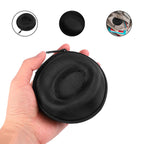 Yantoers Pack of 2 Zipper Travel Watch Cases Single Watch Storage Boxes for Wristwatches and Smart Watches up to 50mm (Black)