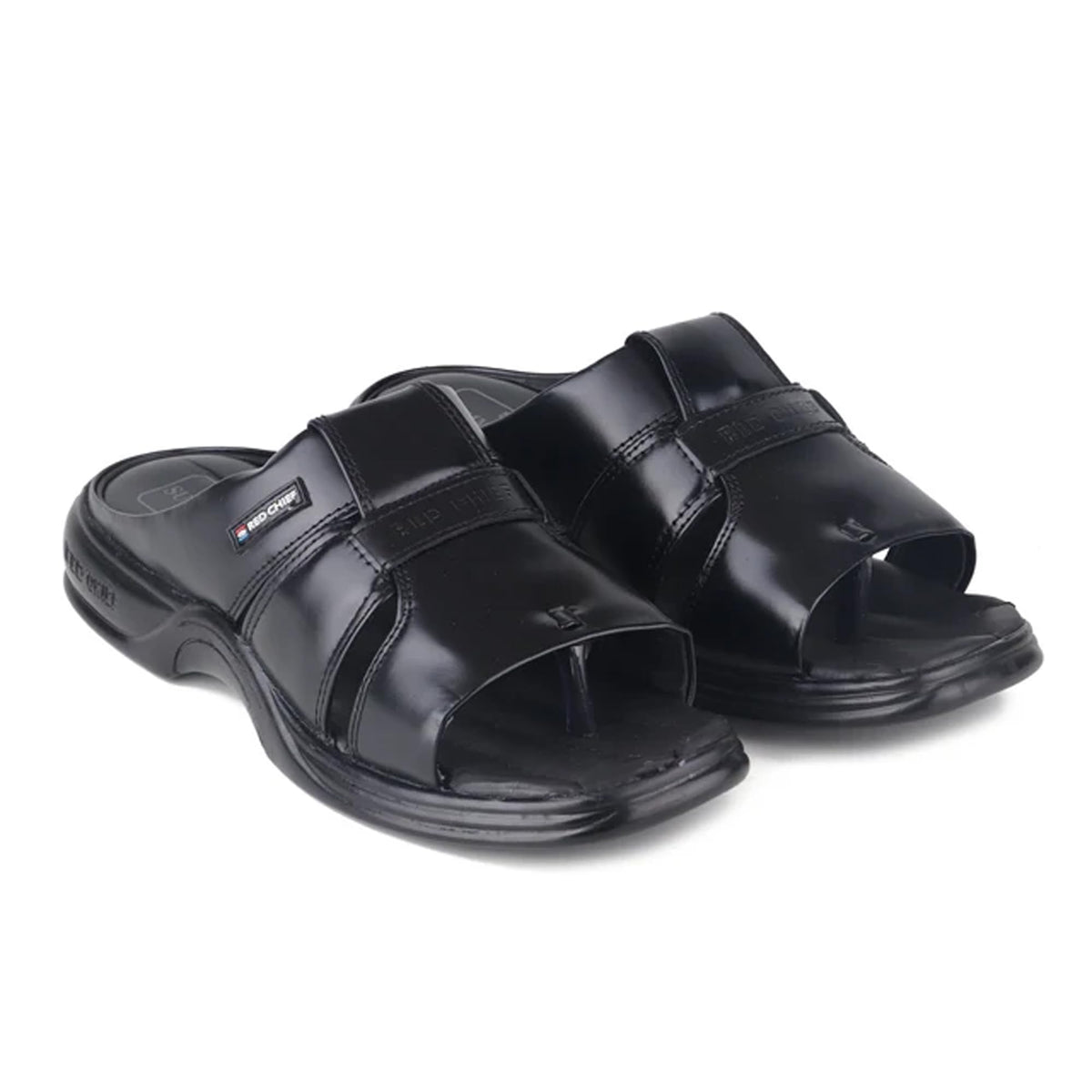 Red Chief Nubuck Leather Formal SlipOn Slipper for Men | Black | RC0216 8