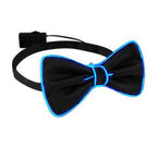 blinkee EL Wire Blue Bow Tie for Men Night Rave Parties