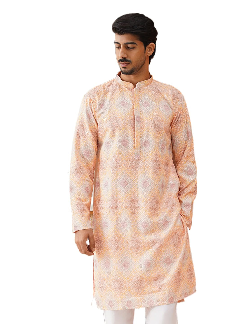 Jompers Mens Embroidered Staight Kurta