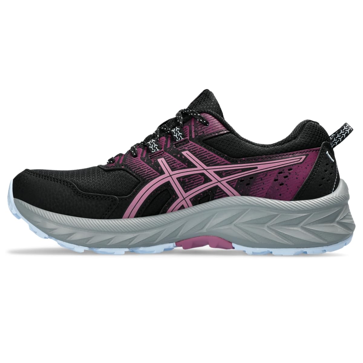 ASICS Women's Gel-Venture 9 Running Shoes, 11, Black/Soft Berry