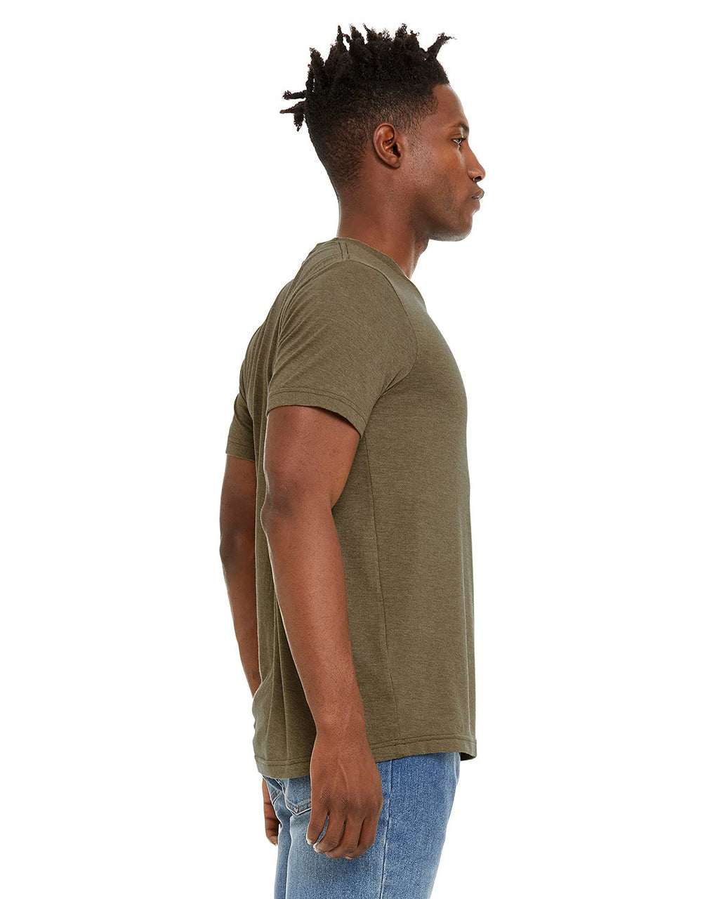Unisex Sueded T-Shirt - HEATHER RED - XS(D0102H7KP2J)