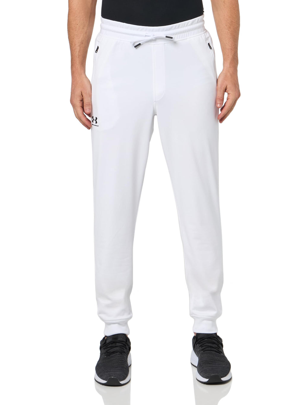 Under Armour Men's Sportstyle Tricot Joggers, (100) White / / Black, 4X-Large