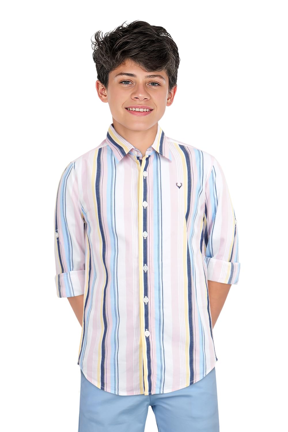 Allen Solly Boys Slim Fit Striped T-Shirt
