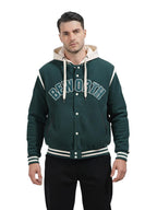 The Indian Garage Co Mens Regular Fit Long Sleeves Hooded Applique Hoodie