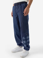 The Souled Store Urban Plaid Men and Boys Pull On Baggy Fit Cotton Denim Joggers Blue