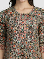 Pinkmint Womens Kurta Set ll Cotton Printed Ethnic Set ll Dupatta Set ll Suit Set