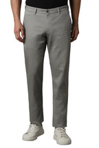 Louis Philippe Men Mid Rise Slim Tapered Trousers (Lytfsslf027465_Grey, 34)