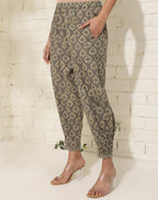 Fabindia Womens Regular Salwar (1032127GREY_Grey