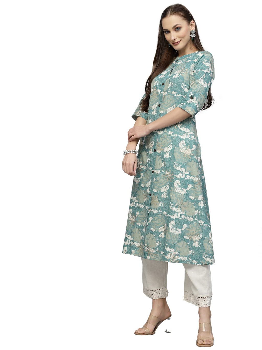 Stylum WomenS Printed Rayon A-Line Kurta