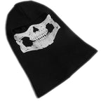 Nuoxinus Black Balaclava Ghosts Skull Full Face Mask for Cosplay Party Halloween Outdoor Motorcycle Bike Cycling Skateboard Hiki