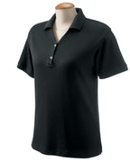 Ladies Pima Piqu Y-collar Polo - WHITE - XS(D0102H7Y7L6)