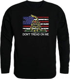 GraphicCrewneck, Flag w/Gadsden, Black, XL