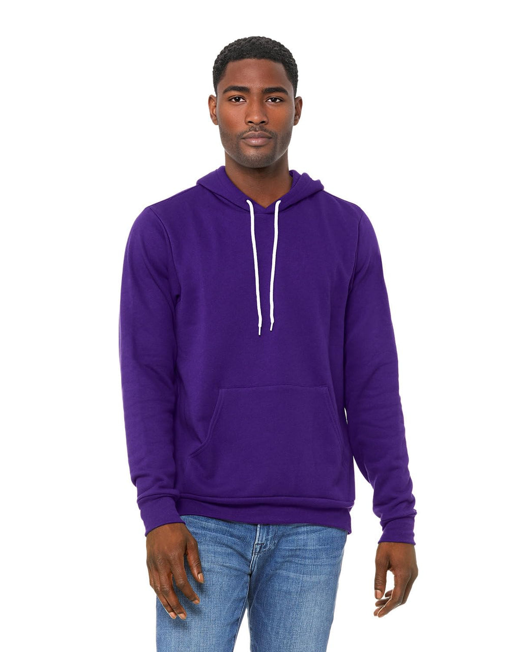 Unisex Sponge Fleece Pullover Hoodie - NAVY - S(D0102H7WIFT)