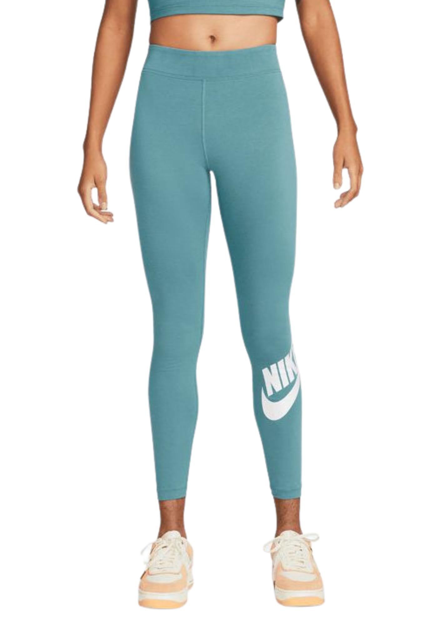 Nike Nsw Essntl Gx Hr Skinny Mid Rise Leggings Ft Women Running Leggings