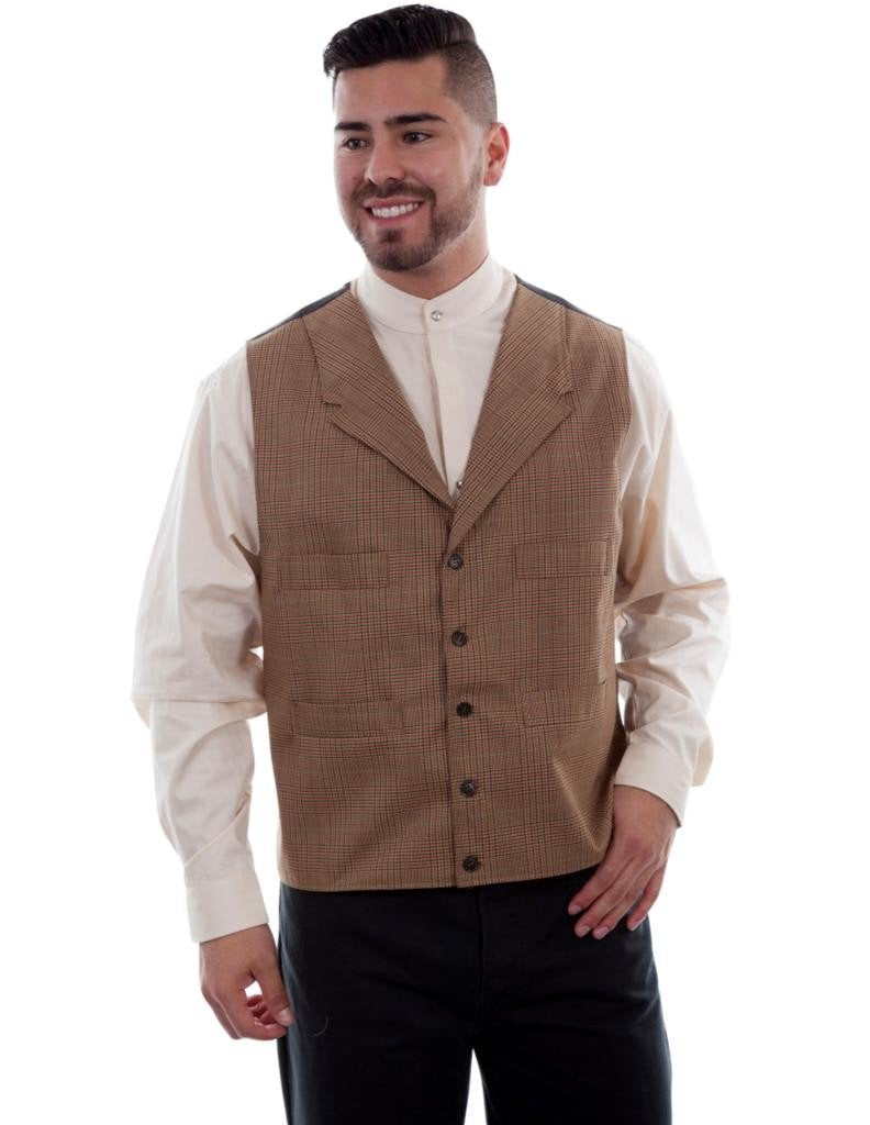 PLAID 4 POCKET VEST