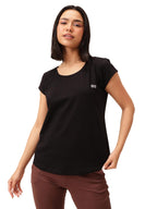 Clovia Womens Comfort Fit Active T-Shirt (AT0198R13_Black_XXL)