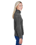 Ladies 8 oz Full-Zip Fleece - BLAcK - XS(D0102H76WP6)