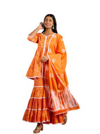 Libas WomenS Cotton Kurta Set (35233_Orange