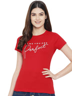 Preneum Womens Cotton Regular Fit Latest Graphic Stylish Printed Short Sleeves Casual T-Shirt || Trends & Stylish (Pack 3), Dar
