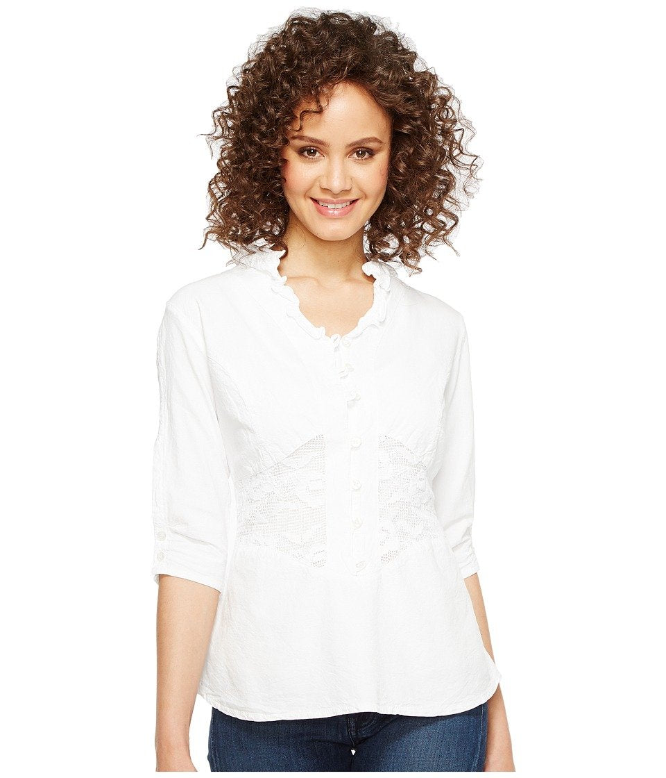3/4 PEEK-A-BOO SLEEVE BLOUSE